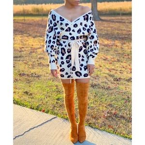 Leopard Sweater Dress